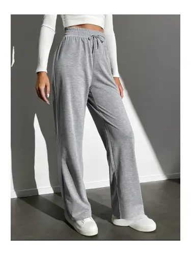 Серые Женские Спортивные Штаны Regular Fit Тонкие Spr24eak80-Серый - LC WAIKIKI (1)
