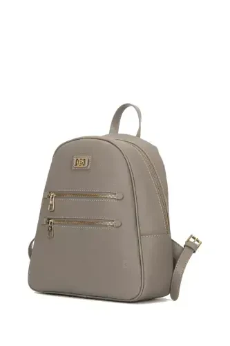 Серый принт женский рюкзак 05PO22Y1577-Print GRİ - 3