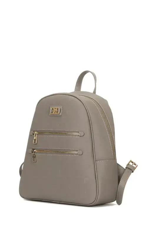 Серый принт женский рюкзак 05PO22Y1577-Print GRİ - 3