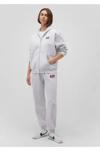 Серый свитер с капюшоном и молнией с логотипом 1s10178-85438 - MAVI (1)