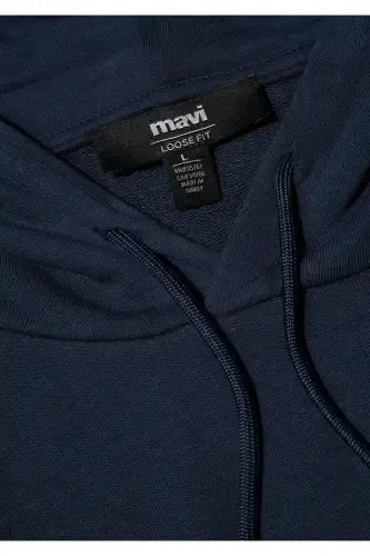 Серый свитшот с капюшоном с логотипом Mvjns 0611786-70490 - 5