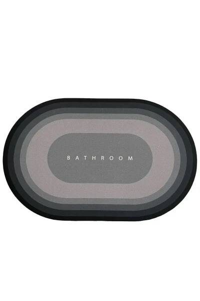 Серый - Волшебное впитывающее коврика для ванной комнаты, нескользящая основа, 40x60 - 3