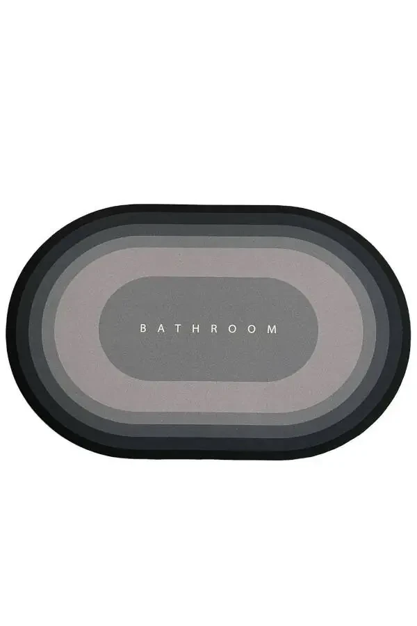 Серый - Волшебное впитывающее коврика для ванной комнаты, нескользящая основа, 40x60 - 3