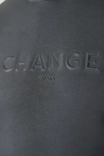 Серый худи с капюшоном - 5