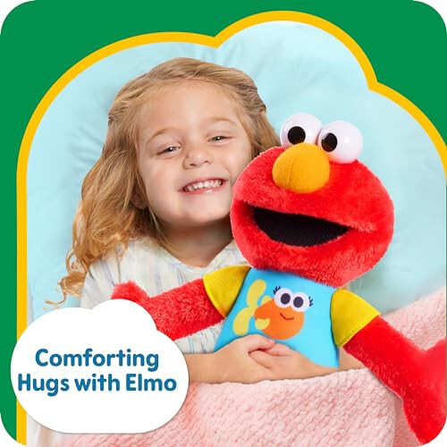 SESAME STREET 13-inch Sing-Along Plush Elmo with Lights and Sounds, Super-Soft and Huggable, Kids Toys for Ages 18 Month by Just Play - 5