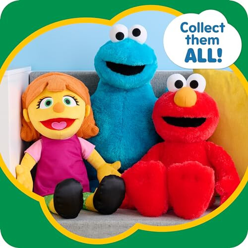 SESAME STREET Big Hugs 18-inch Large Plush Cookie Monster Stuffed Animal, Blue, Pretend Play, Kids Toys for Ages 18 Month by Just Play - 31