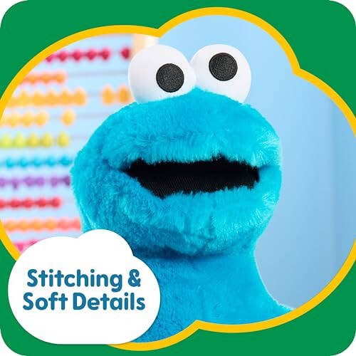 SESAME STREET Big Hugs 18-inch Large Plush Cookie Monster Stuffed Animal, Blue, Pretend Play, Kids Toys for Ages 18 Month by Just Play - 18