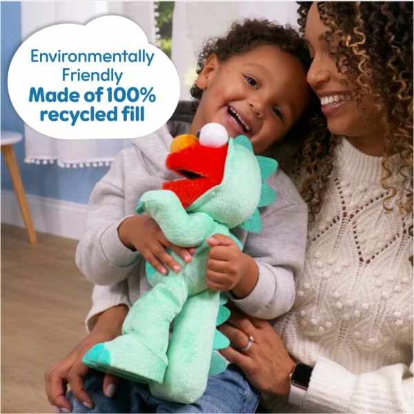 Sesame Street Dino Stomp Elmo 13-Inch Plush Stuffed Animal Sings and Dances, Kids Toys for Ages 18 months - 4
