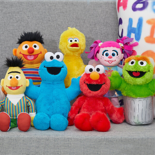 Sesame Street do'stlari 8 dyuymli Elmo Barqaror Plush to'ldirilgan hayvon chaqaloq va yosh bolalar o'yinchoqlari - 12