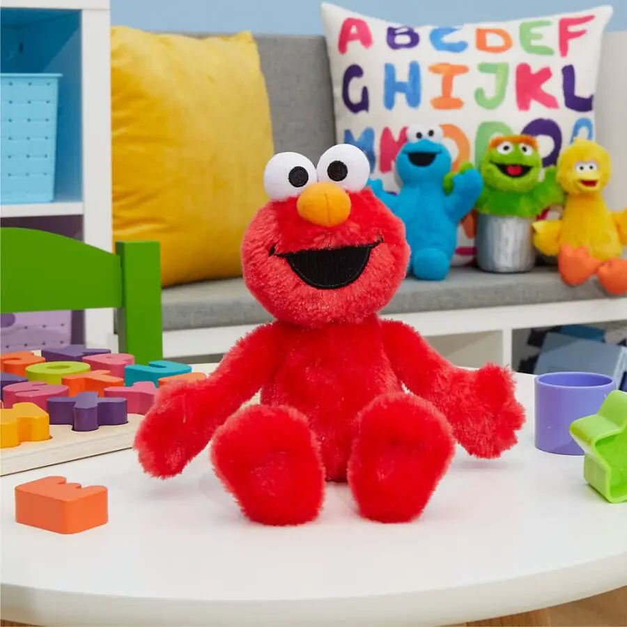 Sesame Street do'stlari 8 dyuymli Elmo Barqaror Plush to'ldirilgan hayvon chaqaloq va yosh bolalar o'yinchoqlari - 5