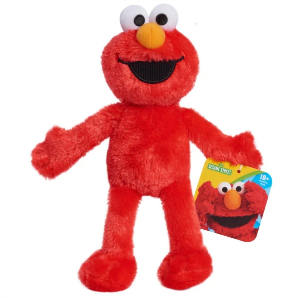 Sesame Street Friends 8-inch Elmo Sustainable Plush Stuffed Animal Baby and Toddler Toys - SESAME STREET