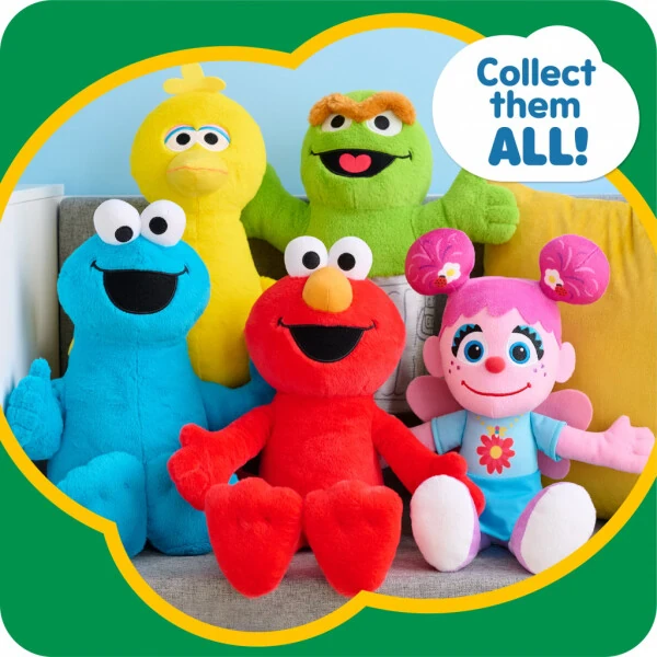 Sesame Street Katta Peluş Oscar the Grouch, 18 oylik va undan katta bolalar uchun o'yinchoqlar - 6