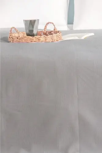 Set Home Double Size Grey Checkered Pique, Checkered Hotel Pique 200x230-GREY - SETHOME COLLECTION (1)