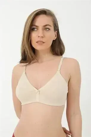 Set of 3 Skin Maternity Bras Unwired Cotton Spandex - 8