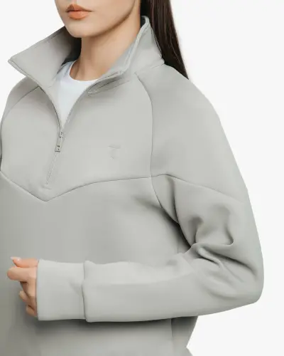 Set of sweatshirt half-zip and cargo pants - DARK SEA GREEN - 11