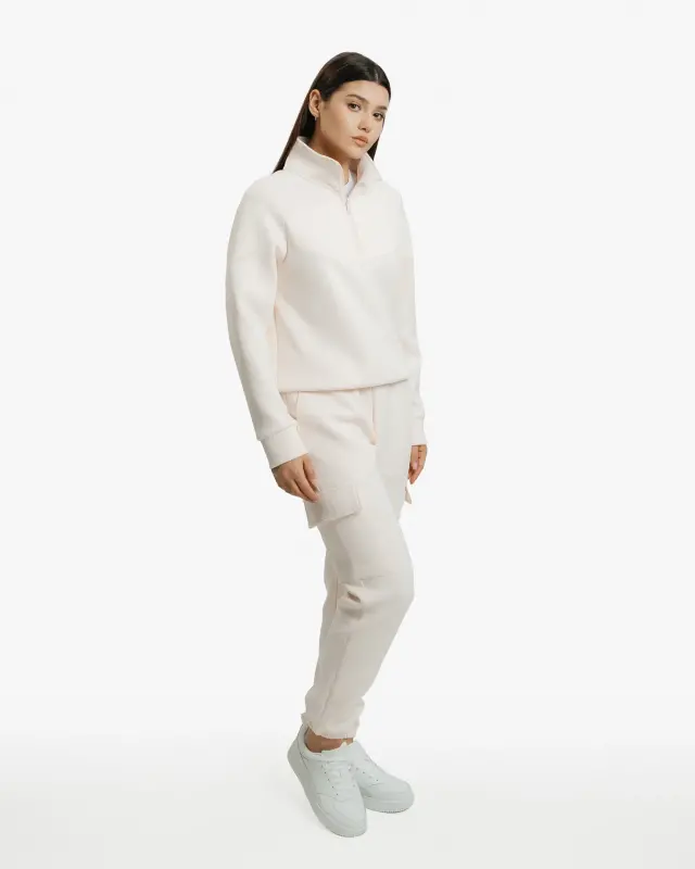 Set of sweatshirt half-zip and cargo pants - MOCCASIN - 2