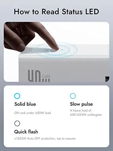 Сетевой фильтр Baseus с защитой от перенапряжения 1200 Дж, удлинитель с зарядным устройством PD40 Вт USB C, 3 розетки переменного тока и 3 порта USB, зарядная станция с быстрой зарядкой для офиса, общежития и дома - 6