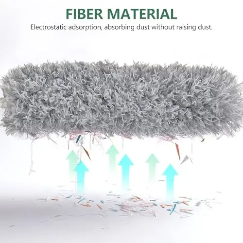 SetSail Dusters for Cleaning, 100-inch Extra-Long Cobweb Duster with Extension Pole, Bendable Microfiber Head & Cobweb Brush Washable Ceiling Fan Cleaner Duster Kit for High Ceilings, Corner - 6