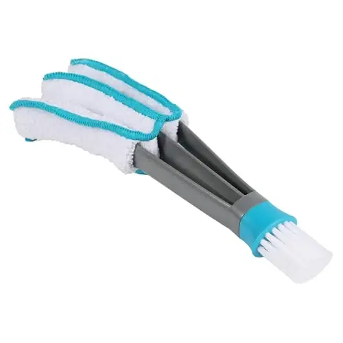 SetSail Blind Duster, Window Cleaner Duster Brush with 5 Microfiber Sleeves, Cleaning Tools for Vertical Blinds Air Conditioner Dust Ceiling Fans Dust Collector - SETSAIL (1)