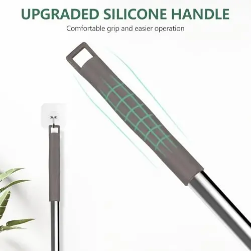 SetSail qo'shimcha uzun tozalash cho'tkalari, 100 dyuymli uzaytirgichli, egiluvchan mikrofiber boshli, yuviladigan ship foni cho'tkasi, baland shiftlar, mebellar uchun. - 4