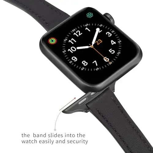 SEURE 2 dona teri tasmalar Apple Watch Band ayollar uchun 38mm 40mm 41mm 42mm 44mm 45mm 46mm 49mm, haqiqiy teri tasma ingichka iWatch Ultra SE Series 10/9/8/7/6/5/4/3/2/1 uchun - 5