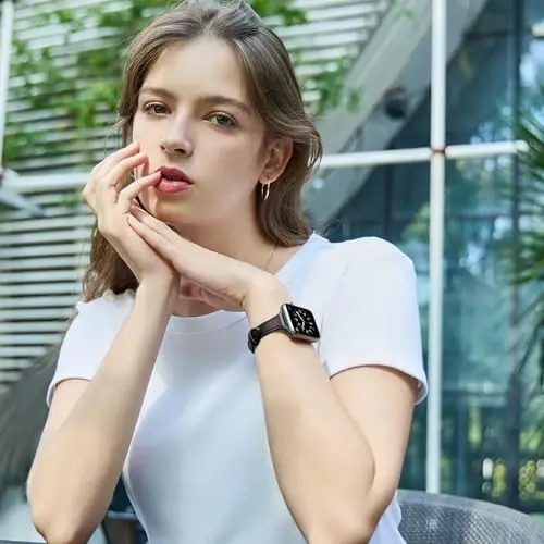 SEURE 2 dona teridan Apple Watch Band ayollar uchun 38mm 40mm 41mm 42mm 44mm 45mm 46mm 49mm, Haqiqiy teri Band Slim Thin Strap iWatch Ultra SE Series 10/9/8/7/6/5/4/3/2/1 uchun - 6