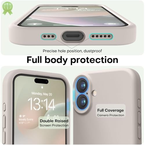 LOVE 3000 Designed for iPhone 16 Case, Premium Silicone with [Soft Anti-Scratch Microfiber Lining] Shockproof Protective Phone Case for Men Women Girls 6.1