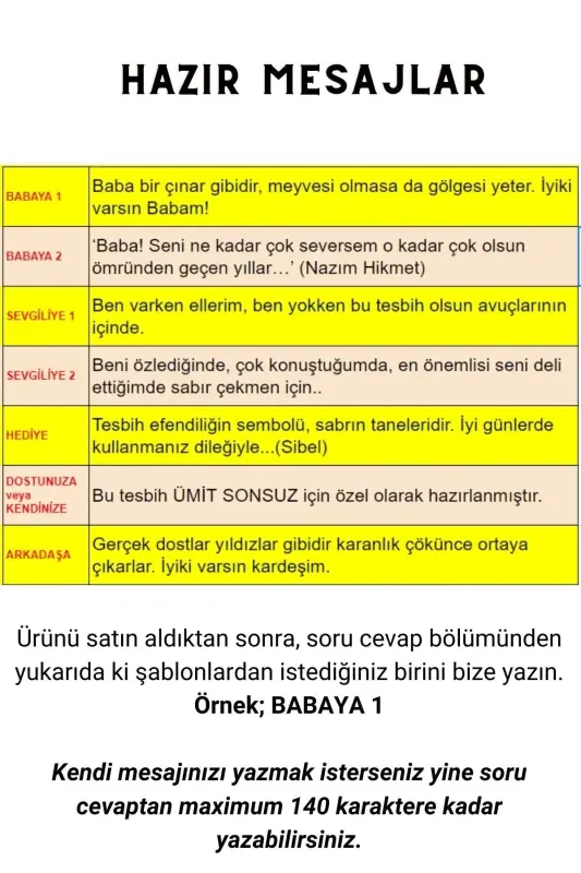 Sevgiliye Özel Mesajlı Ateşi Kehribar Tesbih - Isme Özel 7x11 Mm Kapsül Kesim Tespih - Ahşap Kutulu-Kırmızı Siyah Kapsül - 2