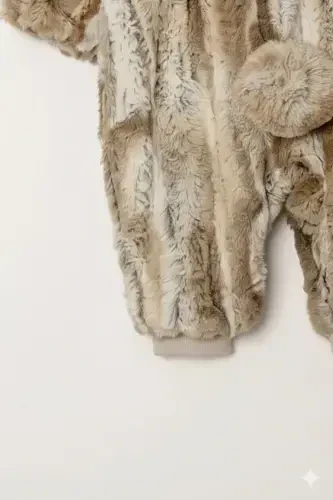 Sevimli Ayıcık Bebek Tulum-Kahverengi - 4