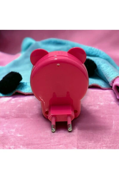 Sevimli chaqaloq bolalar xonasi tungi chiroqi Panda tungi chiroqi Uy xonasi oq LED dekorativ yoritish - 4