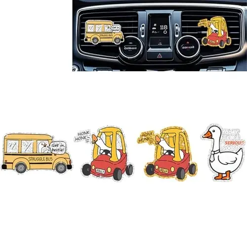 Cute Goose Air Freshener Clips,Car Vent Clip,Car Decorative Clip, Car Air Conditioner Clip,Automotive Interior Decoration Gifts for Men/Women 