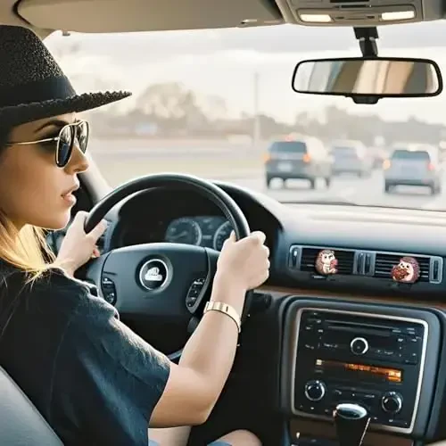 Cute Hedgehog Car Air Freshener Clips,Funny Hedgehog Car Vent Clip,Car Air Conditioner Clip,Auto Vent Decoration Accessories,Automotive Interior Decoration Gifts for Men/Women - 5