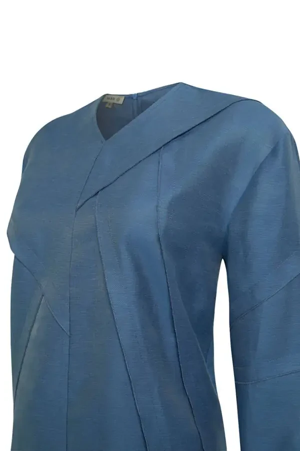 Sewing Detailed V-Neck Tunic - 2