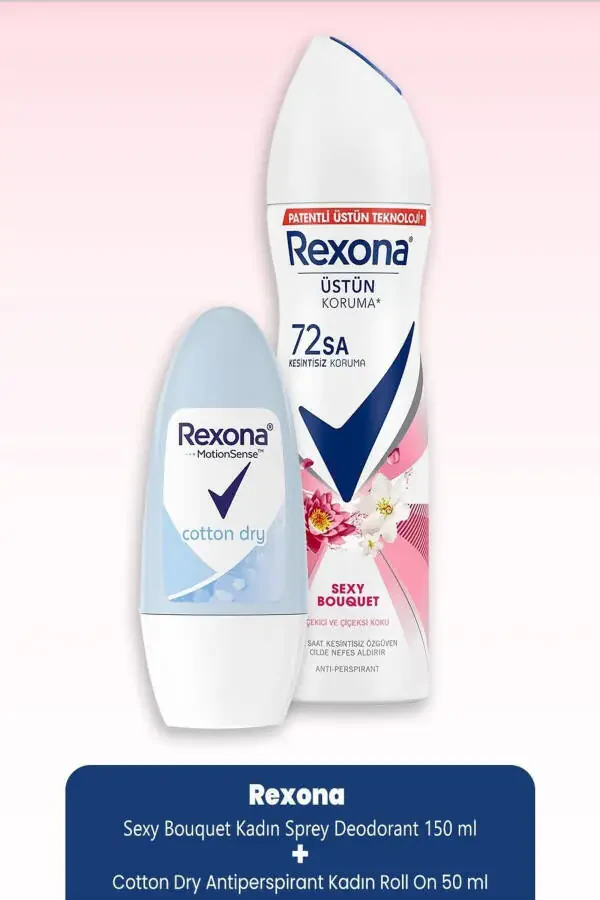 Sexy Bouquet Ayollar Deodoranti 150 ml & Cotton Dry Roll On 50 ml - 1