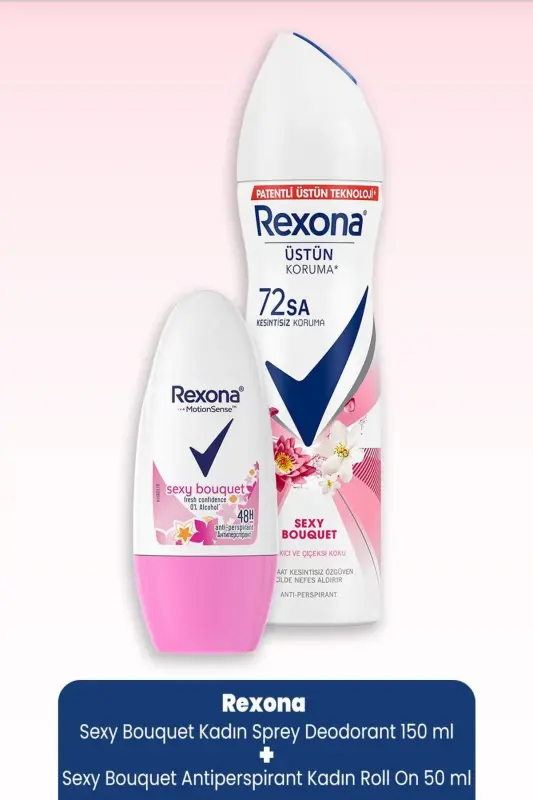 Sexy Bouquet Kadın Sprey Deodorant 150 ml & Antiperspirant Roll On 50 ml - 1