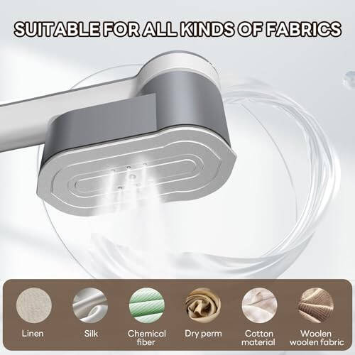 Travel Steamer Mini Iron for Clothes, Portable Garment Steamer-6 Intelligent Ironing Modes, Handheld Clothes Steamer Small Size, Foldable Clothing Wrinkles Remover, Compact Travel Steamer for Home - 5