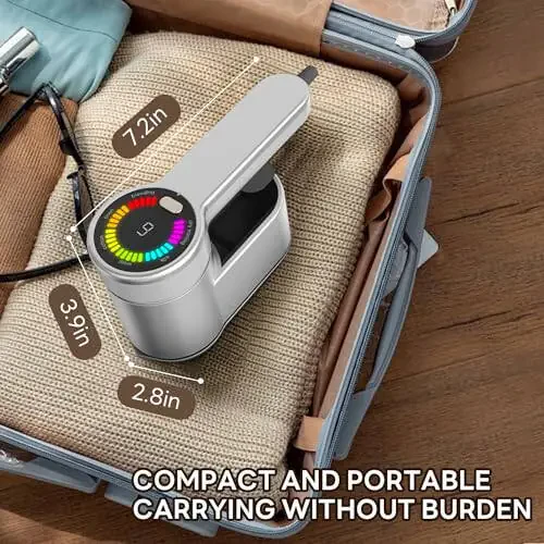 Travel Steamer Mini Iron for Clothes, Portable Garment Steamer-6 Intelligent Ironing Modes, Handheld Clothes Steamer Small Size, Foldable Clothing Wrinkles Remover, Compact Travel Steamer for Home - 6