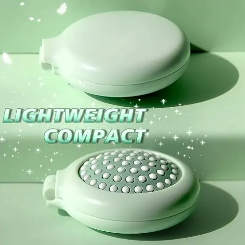 Arthaxi Mini Hair Brush with Mirror for Travel and Purse, Compact Pocket-Size Round Brush and Mirror Combo Gift for Women, Vibrant Green - 6