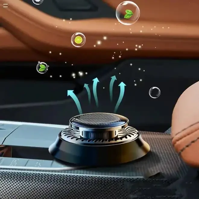 Long-Lasting Car Air Freshener – Solar Powered Vent Clip | Auto Rotating Car Diffuser with Fresh Fragrance All Day | New Car Scent | 2025 Technology | For Men & Women - 8