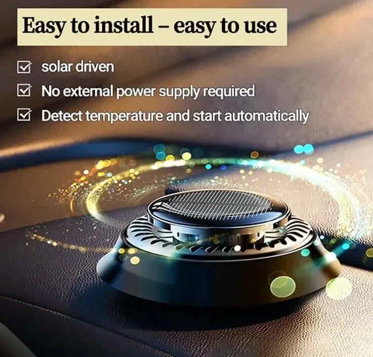 Long-Lasting Car Air Freshener – Solar Powered Vent Clip | Auto Rotating Car Diffuser with Fresh Fragrance All Day | New Car Scent | 2025 Technology | For Men & Women - 11