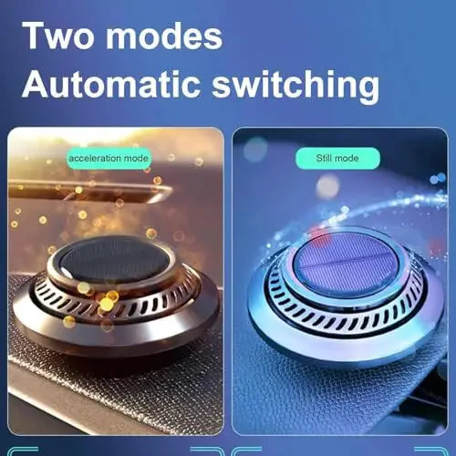 Long-Lasting Car Air Freshener – Solar Powered Vent Clip | Auto Rotating Car Diffuser with Fresh Fragrance All Day | New Car Scent | 2025 Technology | For Men & Women - 14