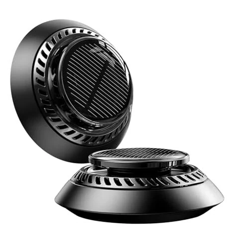 Long-Lasting Car Air Freshener – Solar Powered Vent Clip | Auto Rotating Car Diffuser with Fresh Fragrance All Day | New Car Scent | 2025 Technology | For Men & Women - Generic