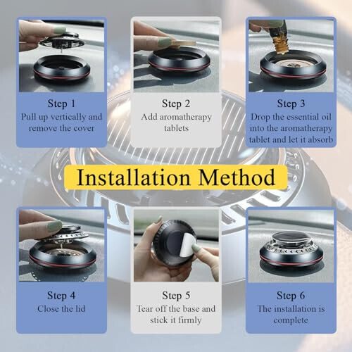 Long-Lasting Car Air Freshener – Solar Powered Vent Clip | Auto Rotating Car Diffuser with Fresh Fragrance All Day | New Car Scent | 2025 Technology | For Men & Women - 4