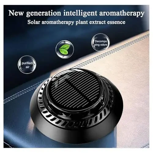 Long-Lasting Car Air Freshener – Solar Powered Vent Clip | Auto Rotating Car Diffuser with Fresh Fragrance All Day | New Car Scent | 2025 Technology | For Men & Women - 6