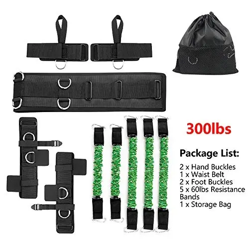 SFEEXUN Boxing Resistance Bands Set for Speed and Agility, Workout Band Ankle Exercise Bands Legs Ankle Straps for Resistance Training Enhance Explosive Power - 7
