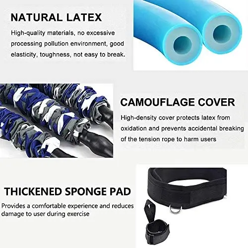 SFEEXUN Boksga Qarshilik Tarmoqlari To'plami Tezlik va Epchillik uchun, Mashq Tarmoqli Oyoq Bilagi Zo'rlash Tarmoqlari Oyoqlar Bilagi Zo'rlash Tasmalari Qarshilik Mashqlari uchun Portlovchi Kuchni Oshirish - 3