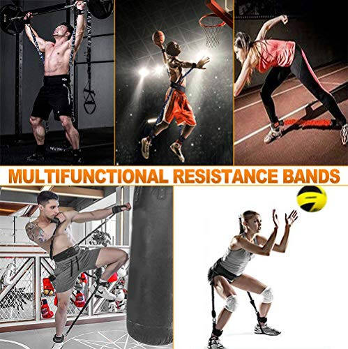 SFEEXUN Boxing Resistance Bands Set for Speed and Agility, Workout Band Ankle Exercise Bands Legs Ankle Straps for Resistance Training Enhance Explosive Power - 5