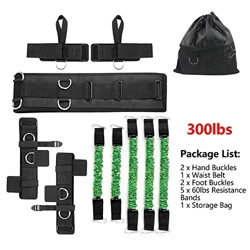 SFEEXUN Boxing Resistance Bands Set for Speed and Agility, Workout Band Ankle Exercise Bands Legs Ankle Straps for Resistance Training Enhance Explosive Power - 7
