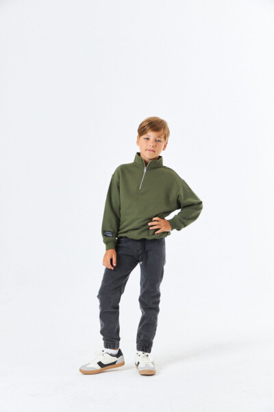 SGE-1337 SERBEND KIDS ERKEK ÇOCUK DİK YAKA OKUL SWEATSHIRT - 8