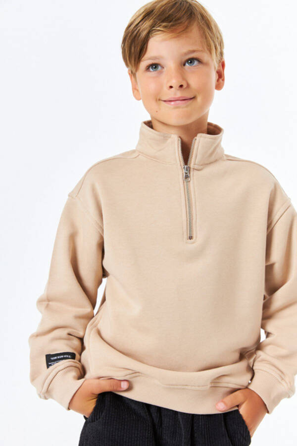 SGE-1337 SERBEND KIDS ERKEK ÇOCUK DİK YAKA OKUL SWEATSHIRT - 1